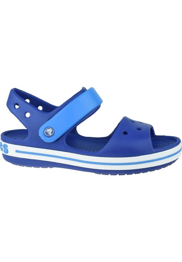 Sandały Crocs Crocband Jr 12856-4BX niebieskie. Kolor: niebieski. Materiał: tworzywo sztuczne