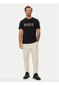 BOSS - Boss T-Shirt 50519358 Czarny Regular Fit. Kolor: czarny. Materiał: bawełna #4