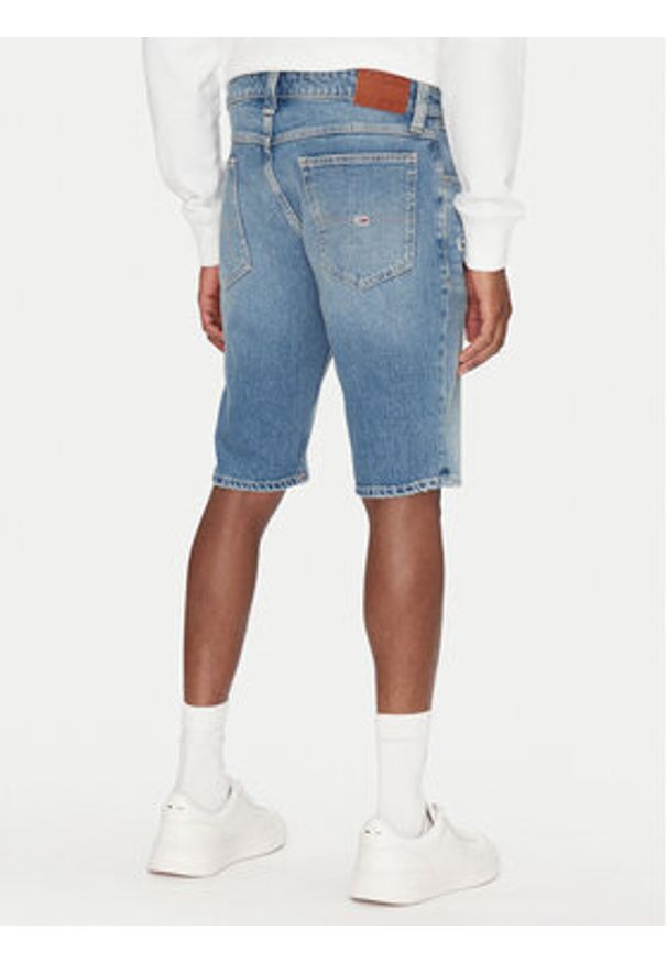 Tommy Jeans Szorty jeansowe Ronnie DM0DM21331 Niebieski Regular Fit. Kolor: niebieski. Materiał: bawełna
