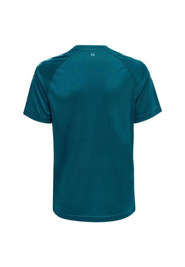 Koszulka dziecięca Hummel hmlCore. Kolor: wielokolorowy, niebieski, różowy, pomarańczowy. Materiał: poliester. Wzór: nadruk. Sport: piłka ręczna