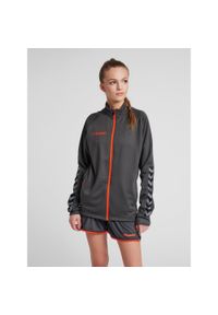 Kurtka damska Hummel Zip hmlAUTHENTIC Poly. Kolor: szary. Materiał: poliester. Sport: fitness, piłka ręczna #1