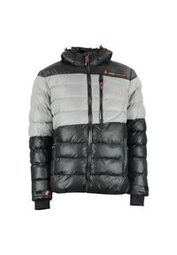 PEAK MOUNTAIN - Kurtka narciarska Peak Mountain Captin. Kolor: szary, wielokolorowy, czarny. Materiał: puch. Sezon: zima. Styl: wakacyjny #1