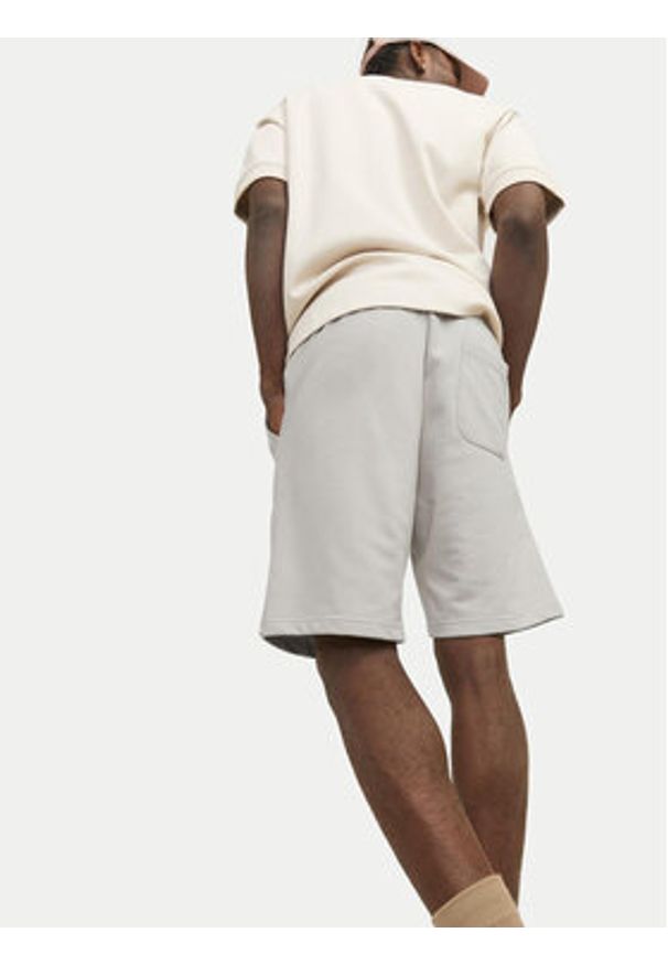 Jack & Jones - Jack&Jones Szorty sportowe Vesterbro 12252251 Beżowy Relaxed Fit. Kolor: beżowy. Materiał: bawełna, syntetyk. Styl: sportowy