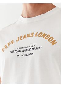 Pepe Jeans T-Shirt Waddon PM508948 Biały Regular Fit. Kolor: biały. Materiał: bawełna #5