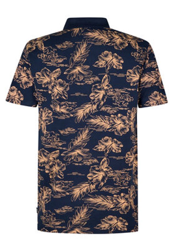 Petrol Industries Polo M-1050-POL911 Granatowy Regular Fit. Typ kołnierza: polo. Kolor: niebieski. Materiał: bawełna