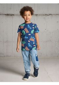 Sinsay - Jeansy jogger - niebieski. Kolor: niebieski