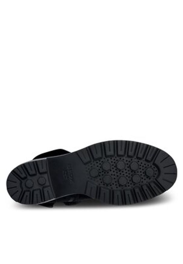 Geox Botki D Damiana D36QCB 022BH C9999 Czarny. Kolor: czarny. Materiał: zamsz, skóra