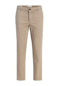 Jack & Jones Chinosy Lie Vance 12292970 Beżowy Regular Fit. Kolor: beżowy. Materiał: bawełna #7