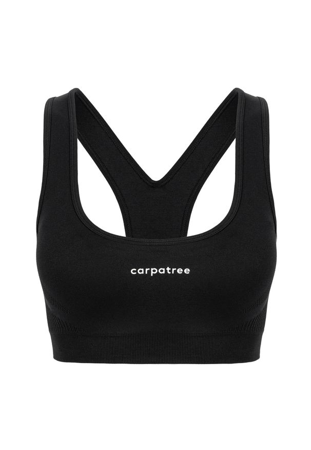 Biustonosz treningowy Carpatree Blaze Seamless sepia black. Kolor: czarny. Sport: fitness
