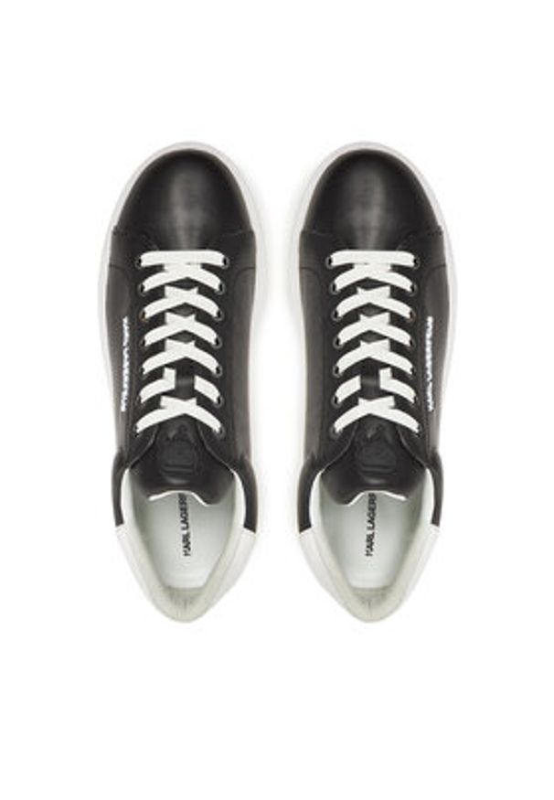Karl Lagerfeld - KARL LAGERFELD Sneakersy KL54519A Czarny. Kolor: czarny. Materiał: skóra