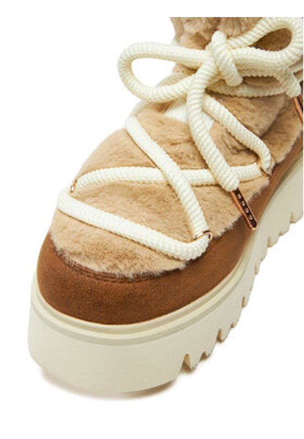 Replay - REPLAY Śniegowce Melrose Hair Lace-Up GWF2H.000.C0014S Brązowy. Kolor: brązowy. Materiał: materiał