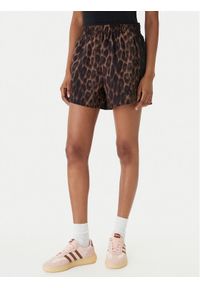 Adidas - adidas Szorty sportowe Workout Essentials Leopard Woven JZ4935 Brązowy Regular Fit. Kolor: brązowy. Materiał: syntetyk #1
