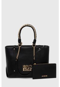 Love Moschino torebka kolor czarny. Kolor: czarny. Rodzaj torebki: na ramię #1