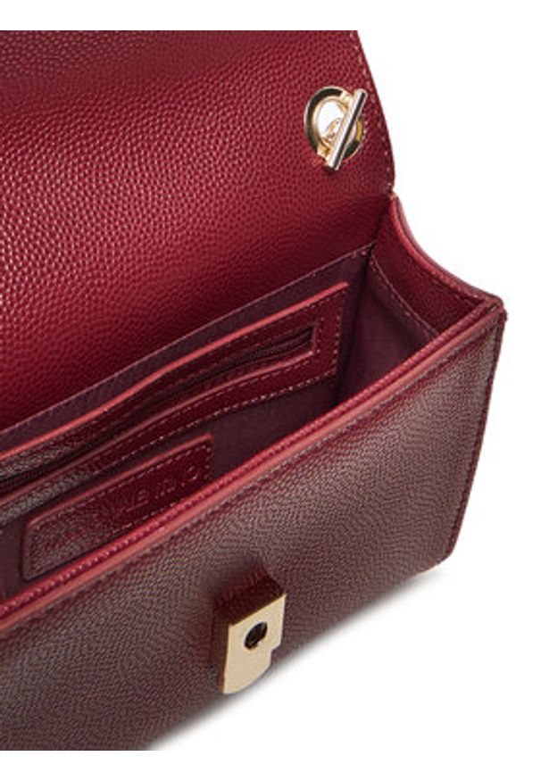 VALENTINO - Valentino Torebka Divina VBS1R403G Bordowy. Kolor: czerwony. Materiał: skórzane