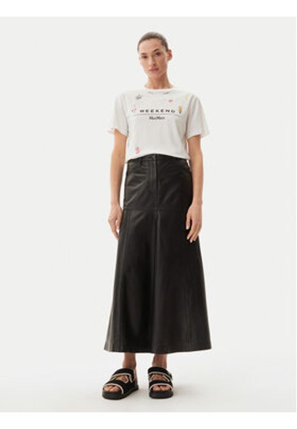 Weekend Max Mara T-Shirt 2515971042650 Biały Regular Fit. Kolor: biały. Materiał: bawełna