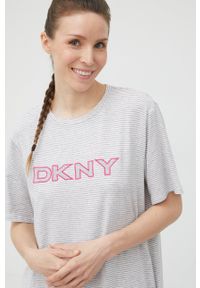 DKNY - Dkny koszula nocna YI2322528 damska kolor szary. Kolor: szary. Materiał: dzianina #3