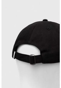 Les Deux czapka z daszkiem bawełniana kolor czarny z aplikacją. Kolor: czarny. Materiał: bawełna. Wzór: aplikacja #3
