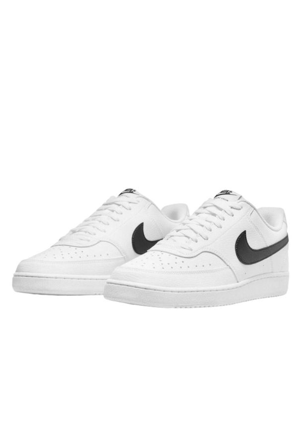 Buty męskie sportowe do chodzenia Nike COURT VISION LO NN. Kolor: biały, wielokolorowy, czarny. Materiał: materiał, syntetyk, tkanina. Model: Nike Court. Sport: turystyka piesza