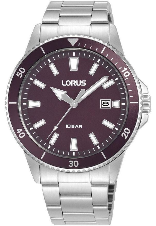Zegarek Lorus Zegarek męski Lorus RH905SX9 srebrny. Kolor: srebrny