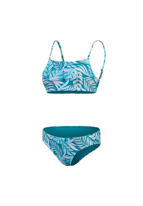 Strój kąpielowy dwuczęściowy damski Speedo Allover. Kolor: niebieski, biały, wielokolorowy