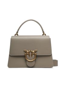 Pinko Torebka Love Top Handle Classic AI 23-24 PLTT 100066 A0F1 Khaki. Kolor: brązowy. Materiał: skórzane #1