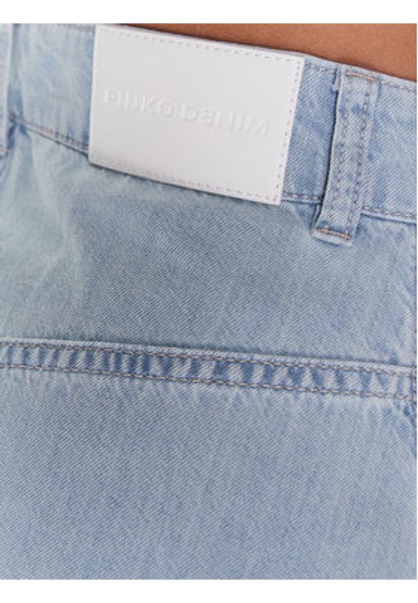 Pinko Spódnica jeansowa Kitesurf 100828 A0MM Niebieski Regular Fit. Kolor: niebieski. Materiał: bawełna, lyocell