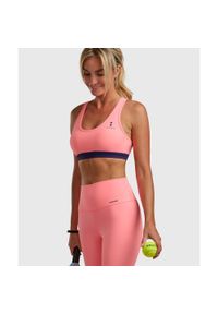 NORDICDOTS - Biustonosz sportowy Pro 2.0 – Melon. Kolor: różowy. Materiał: elastan, nylon #1