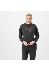 Bluza damska Puma Gym & Pilates. Kolor: czarny. Materiał: poliester, bawełna. Sport: joga i pilates