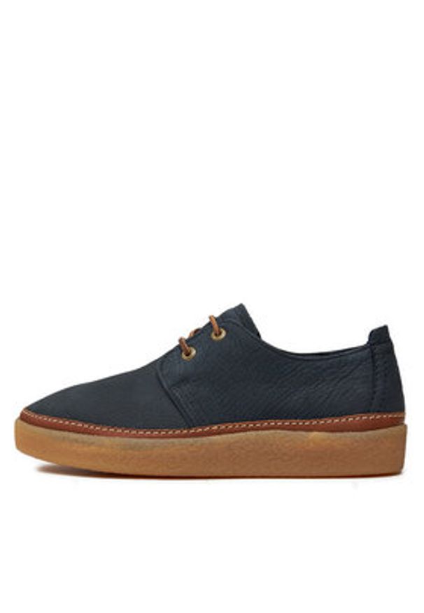 Clarks Półbuty Clarkwood Low 26176867 Granatowy. Kolor: niebieski. Materiał: skóra