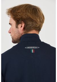 Aeronautica Militare - AERONAUTICA MILITARE Granatowa męska bluza rozpinana SWEATSHIRT, Rozmiar 3XL. Kolor: niebieski #8