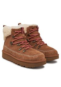 Ugg Śniegowce W Classic Alpine Lace Up 1158271 Brązowy. Kolor: brązowy. Materiał: skóra #2