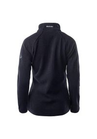 Hi-tec - Bluza Polarowa Damska Logo Henis. Kolor: czarny. Materiał: polar. Sezon: zima. Sport: turystyka piesza