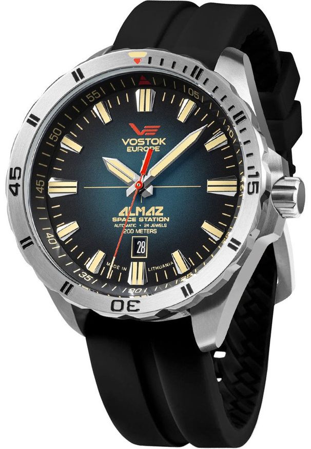 Zegarek męski Vostok Europe NH35A-320A678S czarny. Kolor: czarny