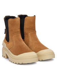 Pepe Jeans Sztyblety Hale Chelsea W PLS500005 Brązowy. Kolor: brązowy. Materiał: skóra, zamsz #4