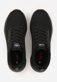 Born2be - Czarne Siateczkowe Buty Sportowe Sneakersy na Piankowej Podeszwie Physalane. Okazja: na co dzień, do pracy, na spacer. Zapięcie: sznurówki. Kolor: czarny. Materiał: jeans. Sport: turystyka piesza #6