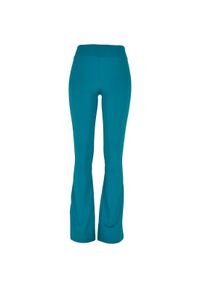 Legging flare wysoka talia recyklingowane duże rozmiary kobiet Urban Classics. Stan: podwyższony. Kolor: zielony. Materiał: materiał #1