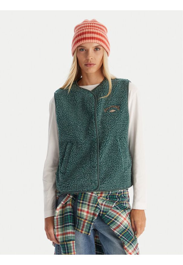 Billabong Bezrękawnik Be Happy Vest EBJPF00118 Zielony Regular Fit. Kolor: zielony. Materiał: syntetyk. Długość rękawa: bez rękawów