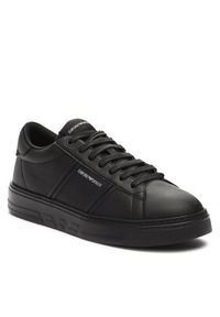 Emporio Armani Sneakersy X4X570 XN840 K001 Czarny. Kolor: czarny. Materiał: skóra