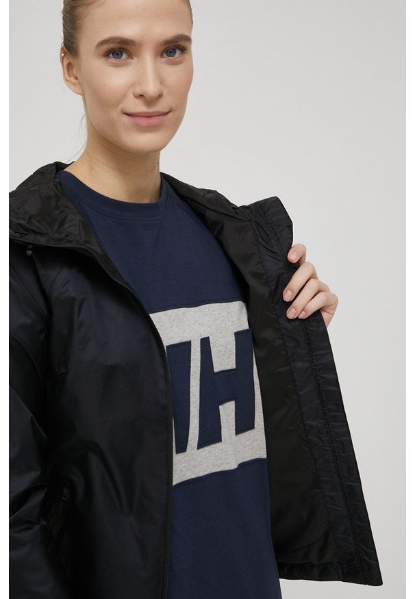 columbia - Columbia kurtka przeciwdeszczowa Ulica Jacket damska kolor czarny przejściowa. Kolor: czarny. Styl: street