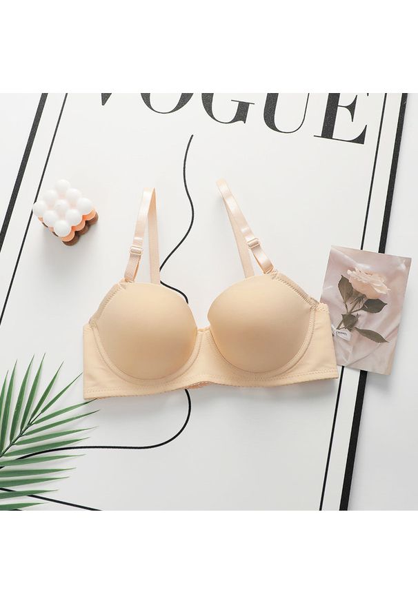 Intica - Biustonosz z usztywnieniem i regulowanymi ramiączkami na co dzień i specjalne okazje Halide. Kolor: beżowy. Materiał: materiał