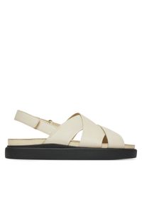 Clarks Sandały Aristella Sun 26181257 Beżowy. Kolor: beżowy. Materiał: skóra