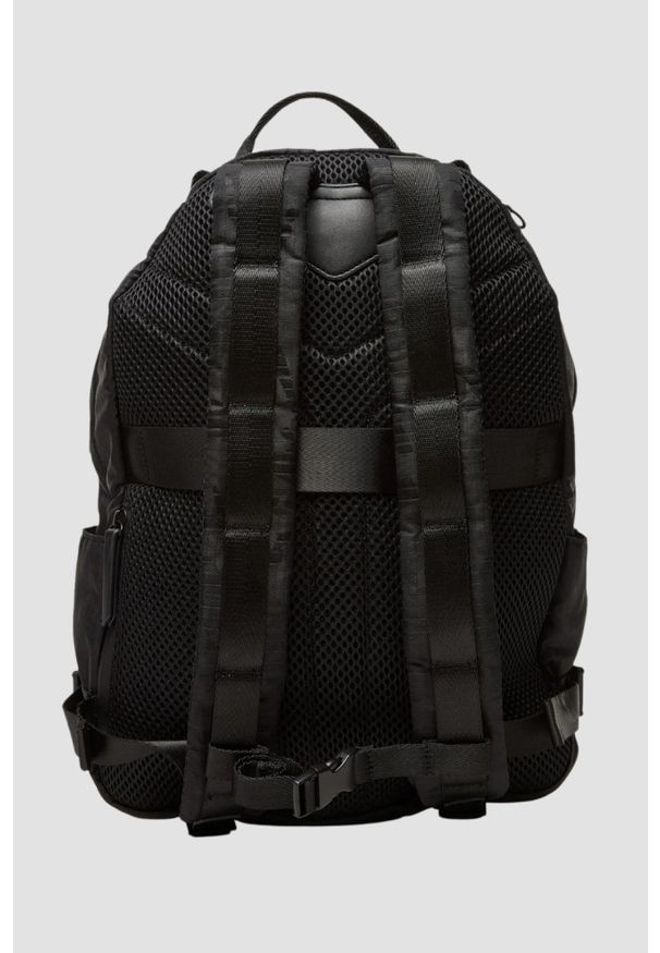 Guess - GUESS Czarny męski plecak Asti Rounded. Kolor: czarny. Materiał: poliester. Styl: casual