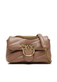 Pinko Torebka Love Baby Puff C AI 23-24 PLTT 100040 A0F2 Beżowy. Kolor: beżowy. Materiał: skórzane