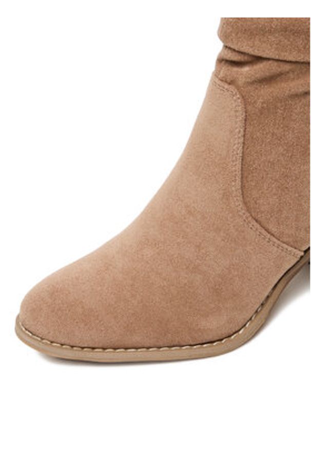 Jenny - JENNY Kozaki CEO-WS14438-02 Beżowy. Kolor: beżowy. Materiał: materiał