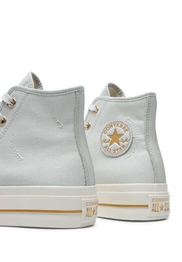 Converse Trampki Chuck Taylor All Star Lift Platform Tailored Lines A08237C Szary. Kolor: szary. Materiał: materiał. Obcas: na platformie