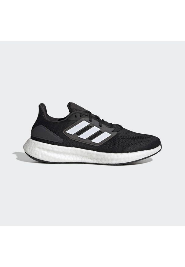 Adidas - Buty do biegania adidas Pureboost 22. Kolor: czarny, szary, wielokolorowy. Materiał: materiał