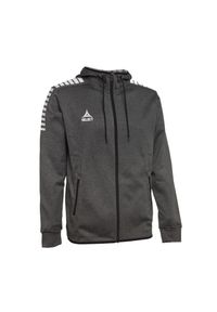 SELECT - Męska Bluza Monaco Z Pełnym Zamkiem Błyskawicznym. Kolor: szary