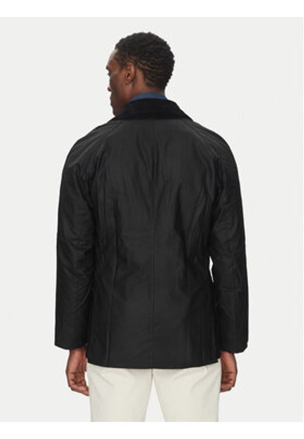 Barbour Kurtka przejściowa Ashby MWX0339BK72 Czarny Tailored Fit. Kolor: czarny. Materiał: bawełna
