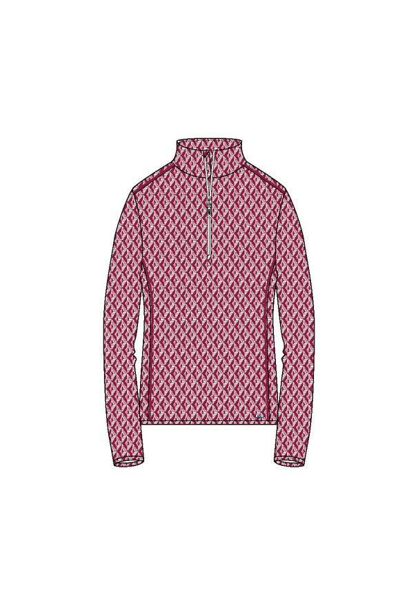 Golf damska narciarska CMP 33L0486. Typ kołnierza: golf. Kolor: wielokolorowy, biały, czerwony. Sezon: zima. Sport: golf, narciarstwo