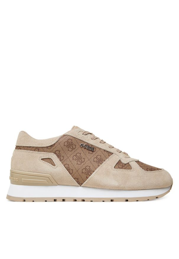 Sneakersy Guess. Kolor: beżowy